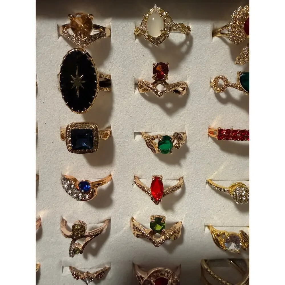 Bundle Gold Tone Costume Rings